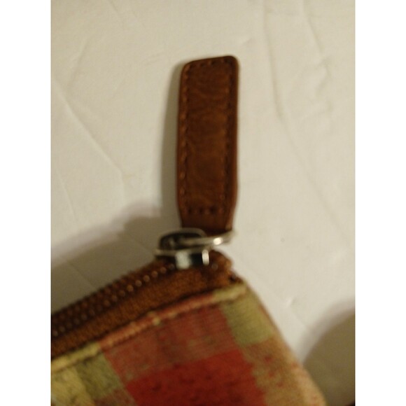 Longaberger Homestead Crossbody Purse Bag Plaid Multicolor RED/GREEN/Beige - Picture 7 of 16